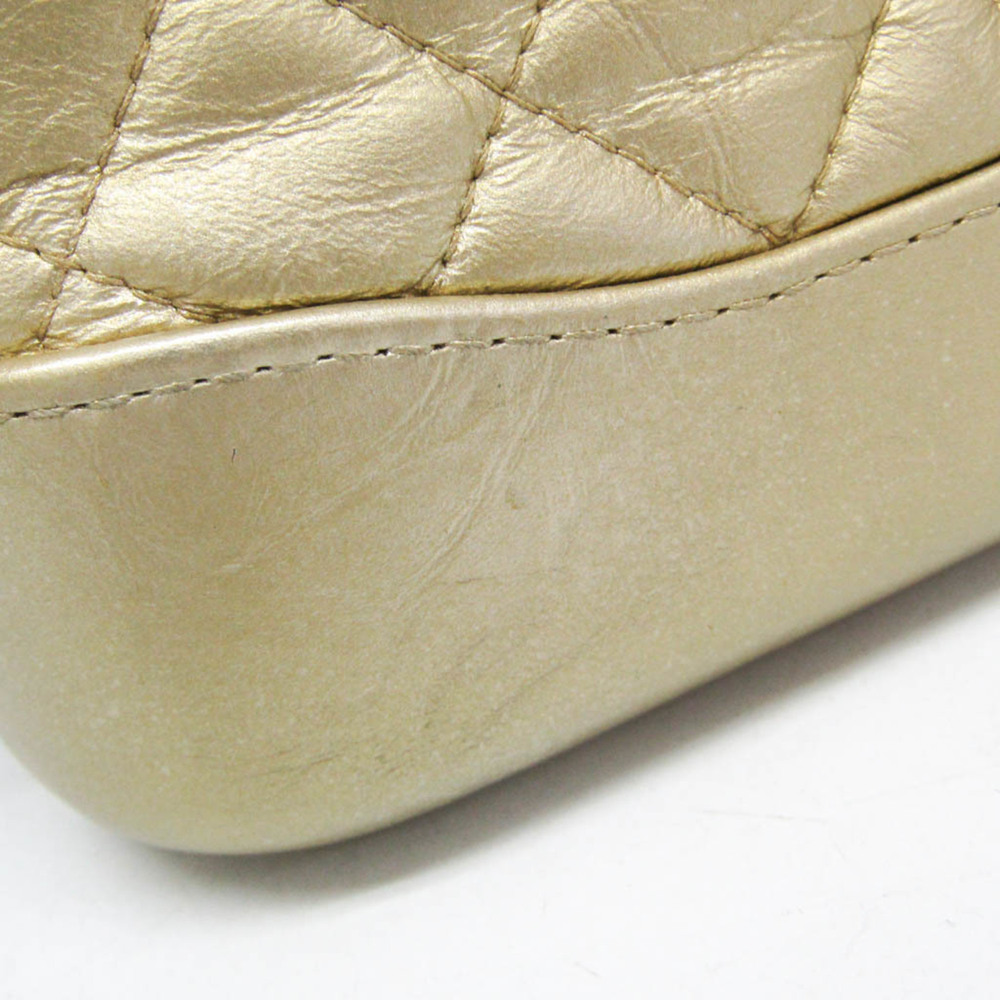 CHANEL Gold Leather Shoulder Bag - Picture 8 of 16